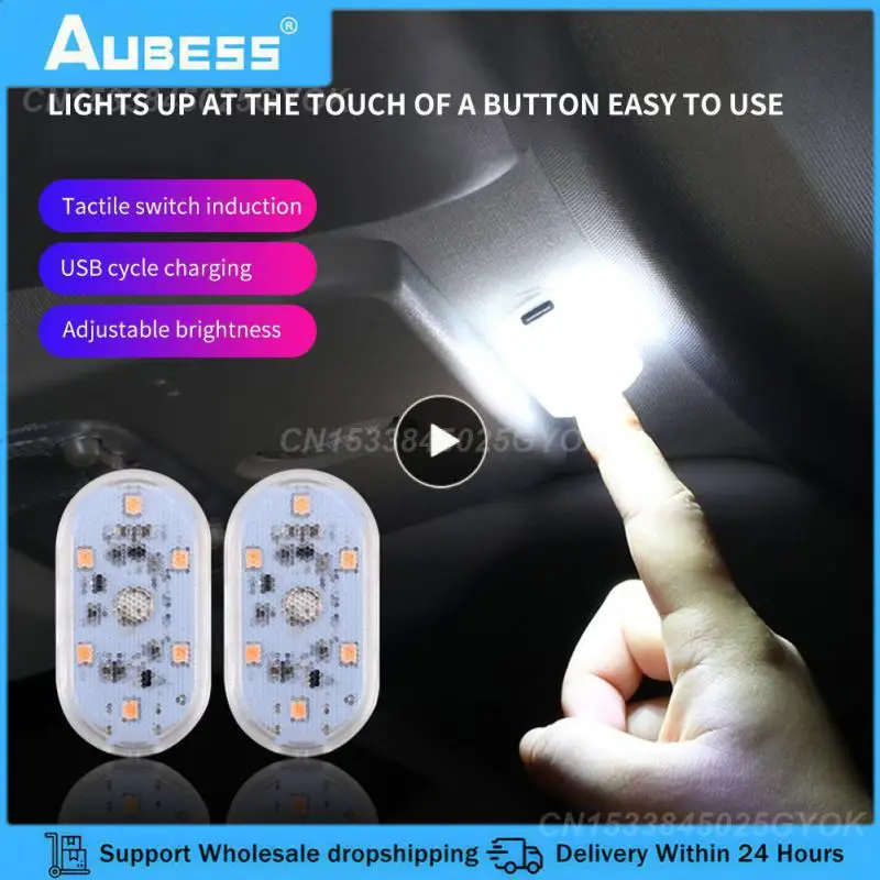 

LED Lamp Wireless Car Interior Light Touch Sensor Ceiling Book Lights Magnetic Car Night Lights Eye Protection Reading Lamp