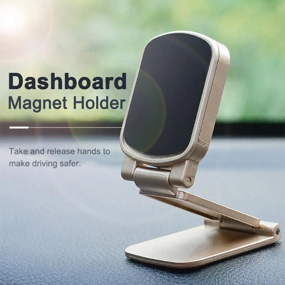 

Compact Durable Mini Foldable Strong Magnet Cell Phone Holder Metal Magnetic Phone Holder Stability for Family