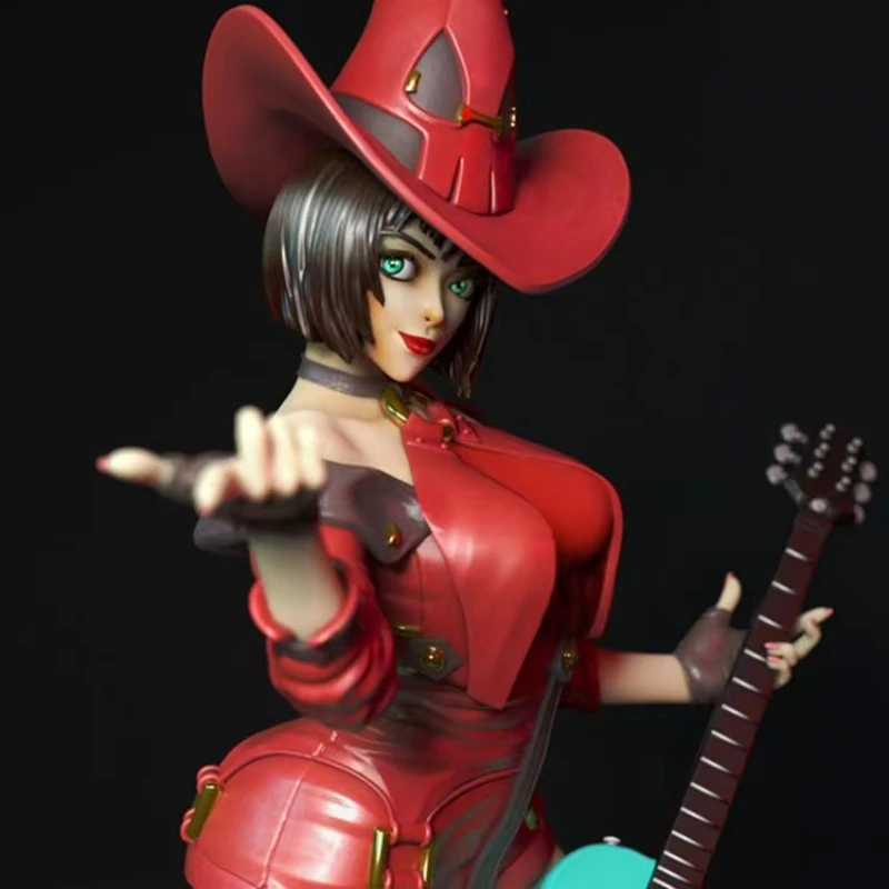 

Rock Girl Resin Figure 1/24 Scale 75mm Vertical Height Model Kit Unassembled Dioramas Unpainted Statuettes Toys free shipping