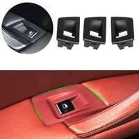 3pcs car interior door window lift adjust switch button cover for bmw 5 series f10 f18 2011 2012 2013 2014 2015