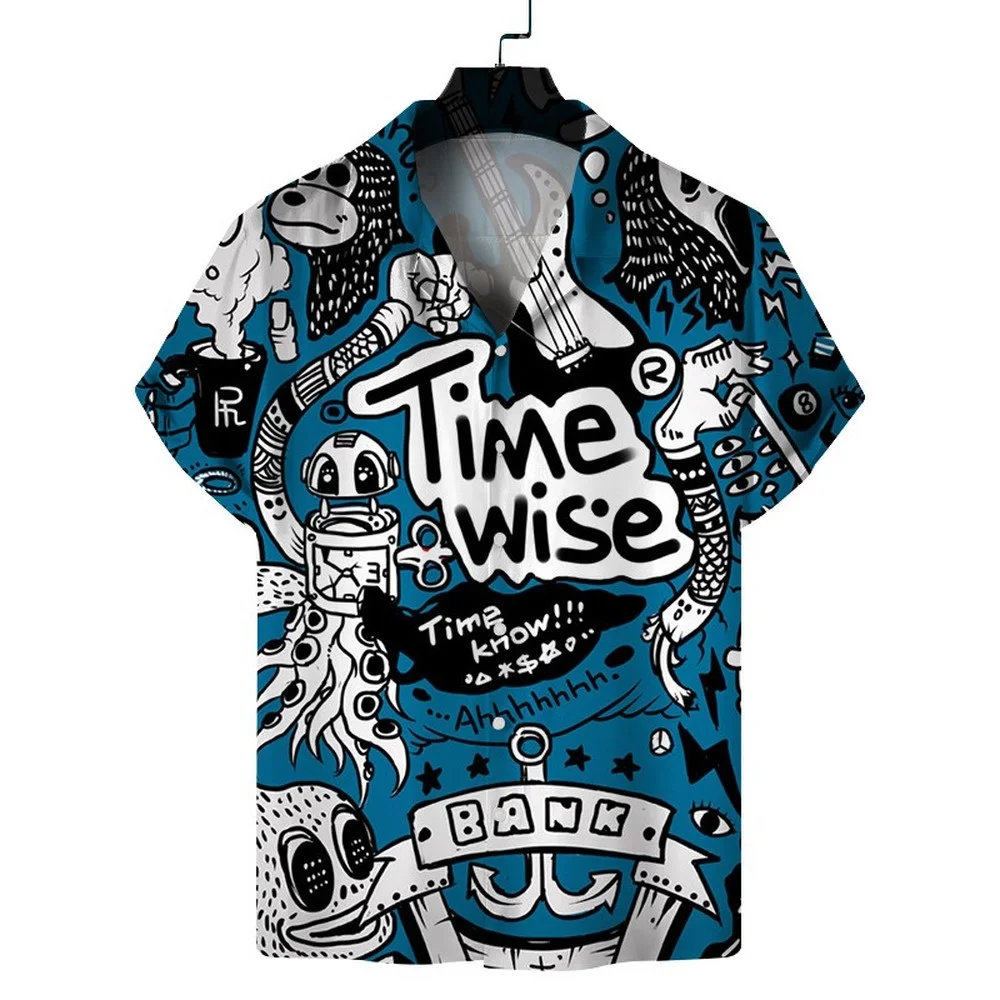

Floral Shirts Men Beach Wear Clothes Hawaiian Shirts Aloha Casual Shirts Printing 2022 Sea Side Tops Button Up