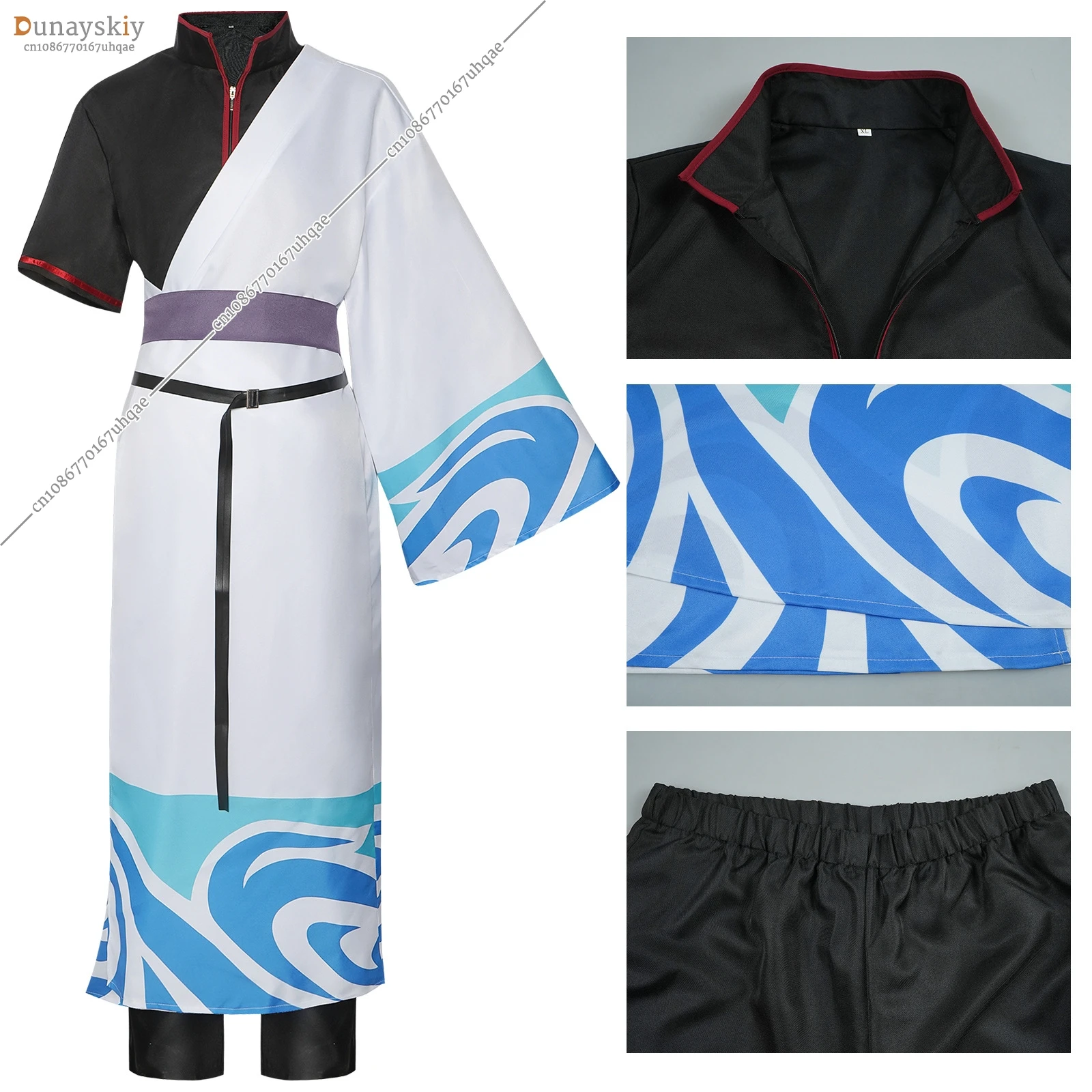 Аниме Gintama костюмы для косплея Саката Гинтоки косплей костюм кимоно Хэллоуин