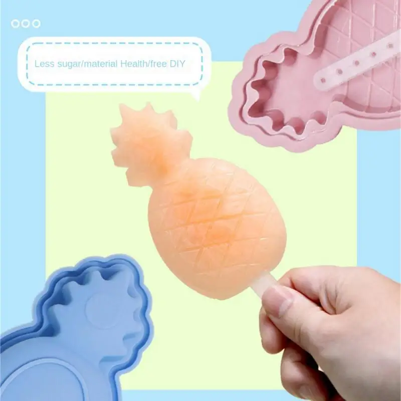 

Ice Cream Food Grade Silicone Mold Fruit Pineapple Ice Cube Chocolate Popsicle Cake Molds DIY Tools for Kitchen Accessories