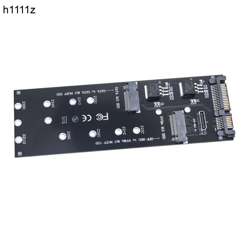 Адаптер M2 SSD M.2 SATA B Key к + NVME M to SFF-8611 Oculink расширения карты Riser для 2230 2242 2260 NGFF