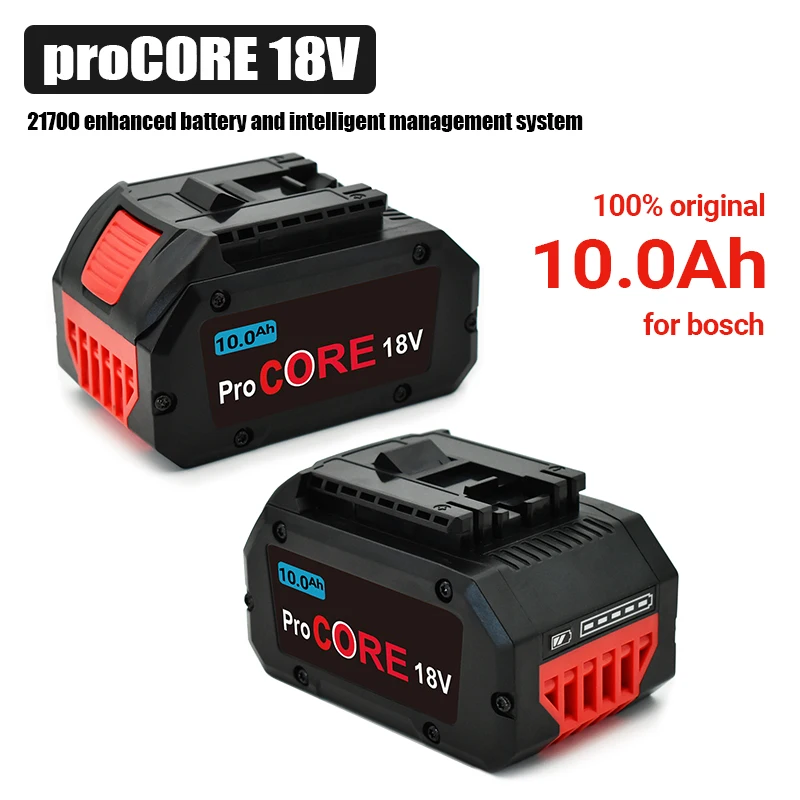 100% yüksek kaliteli 18 V 10.0Ah lityum-İyon yedek pil GBA18V80 Bosch 18 Volt MAX akü aracı matkaplar