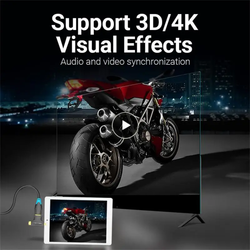 

HDMI-compatible Micro HDMI-compatible Cable Connector 1080p @ 60hz Display Projection Adaptor 2 In 1 For Camera Tv Micro Adapte