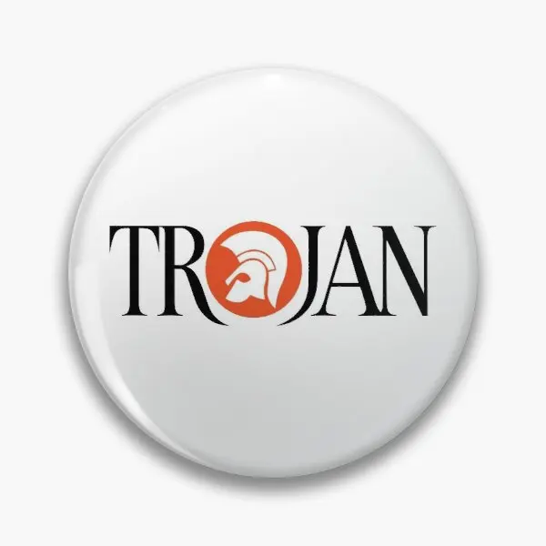 Trojan Record  Soft Button Pin Women Fashion Cute Jewelry Lapel Pin Gift Funny Brooch Metal Hat Lover Cartoon Collar Badge