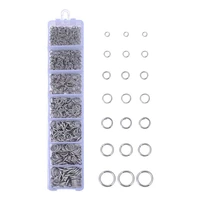 smile forward1480pcs jump rings open circle jump rings open single loops for jewelry making supplies kit silver gold