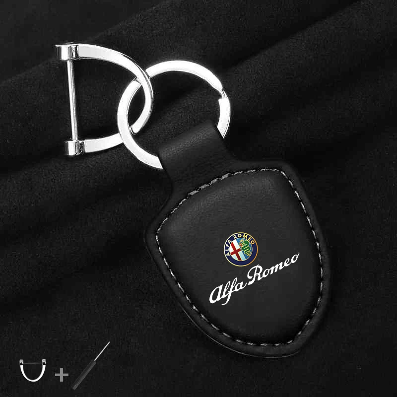 

Для Alfa Romeo 159 156 147 Mito Giulia Giulietta Tonale аксессуары автомобильный щит кожаный брелок для ключей кулон держатель подарок