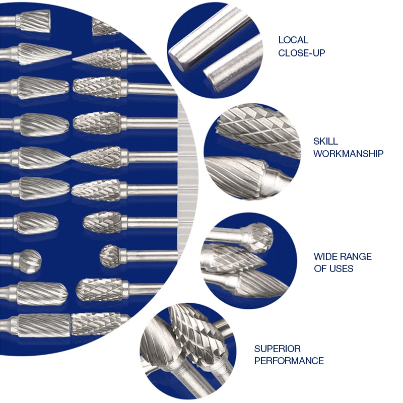 Ecomhunt Dropshipping 10pcs Tungsten Steel Grinding Head Tungsten Carbide Burrs Sets Mini Drill Diamond Burs Abrasive Tools