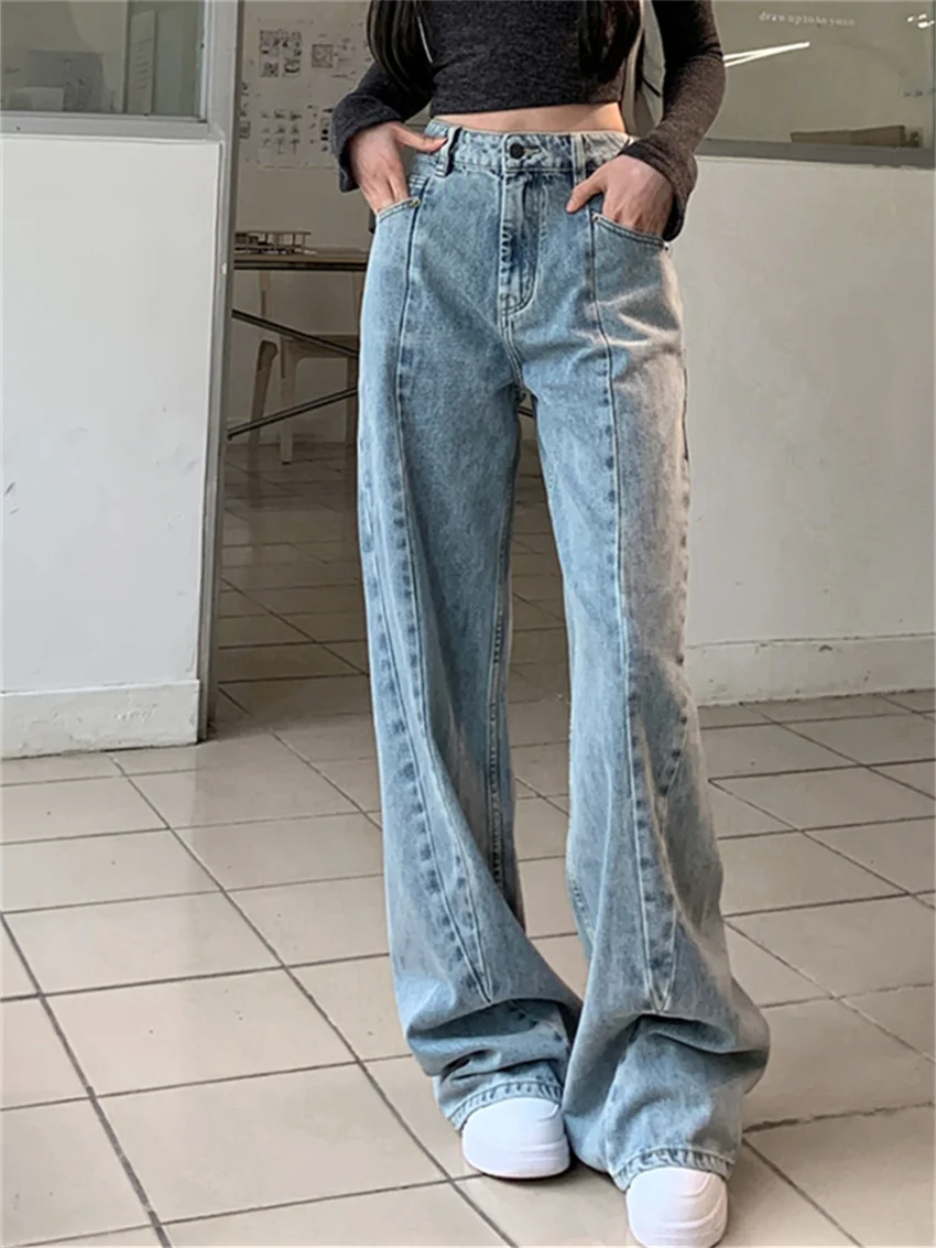 Брюки Alien Kitty женские джинсовые с завышенной талией 2024