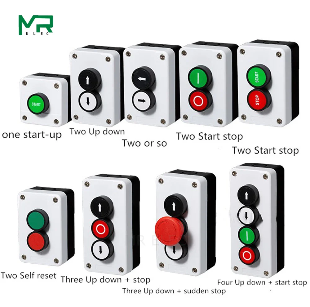 aliexpress.com - start stop self sealing waterproof button switch emergency stop industrial handhold control box With arrow symbol