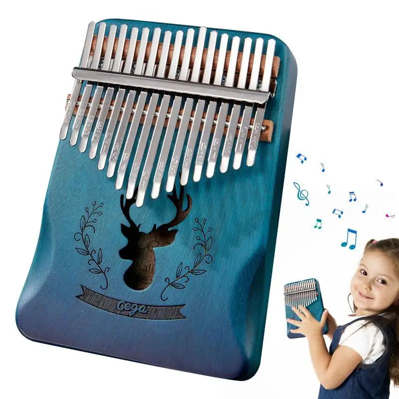

17 Key Piano Mahogany Kalimba Thumb Piano With Accessory Wood Acoustic Musical Instrument For Beginners Kids And Adults