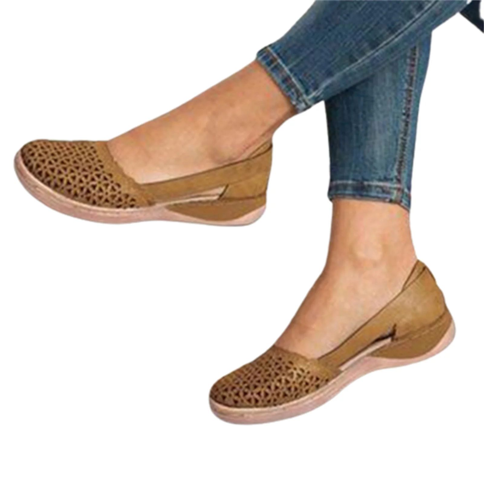 

2022 г.; Женские повседневные лоферы; Сандалии; Летняя обувь; Дышащие босоножки на танкетке; Женские сандалии-шлепанцы; Удобная обувь на открыт...