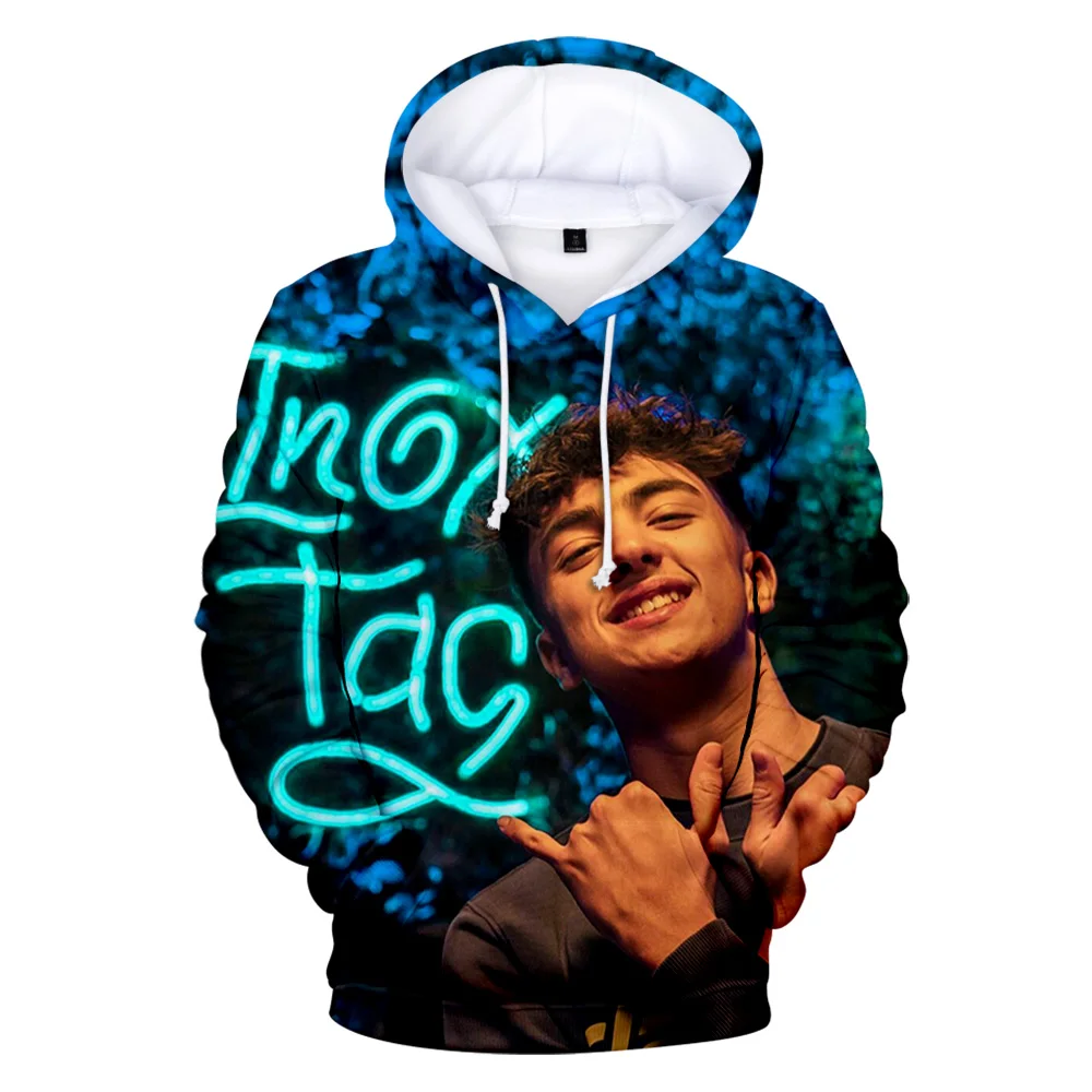 

Детская одежда, толстовка с капюшоном 3D Inoxtag, свитшот для мальчиков и девочек, Модный пуловер в стиле Харадзюку для мужчин и женщин на осень и...