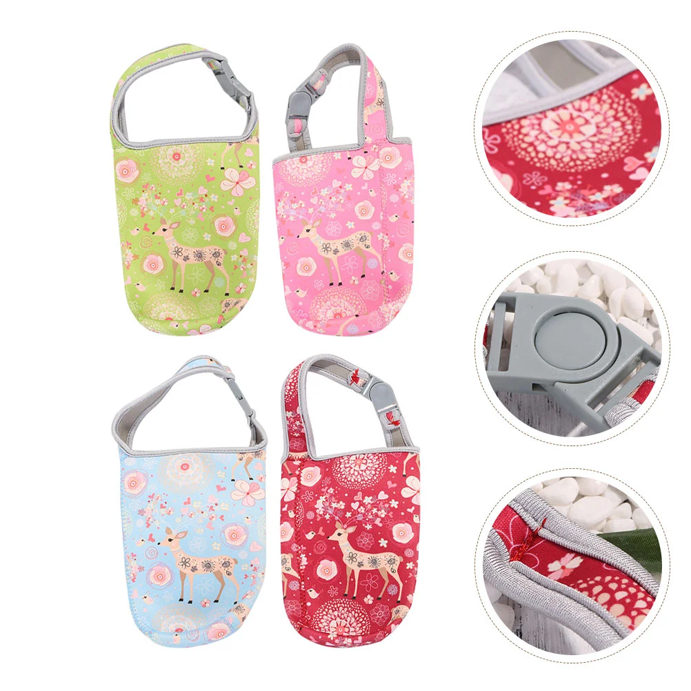 

4 Pcs Ice Cup Holder Neoprene Bottle Covers Sport Water Anti-scalding Decorative Sleeves