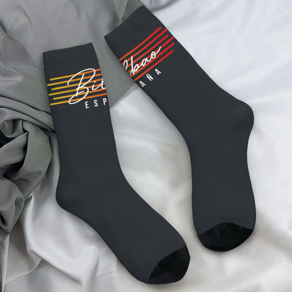 La Liga Athletics Bilbao Away Чулки Взрослые мужские носки Средние мягкие новые Зимние