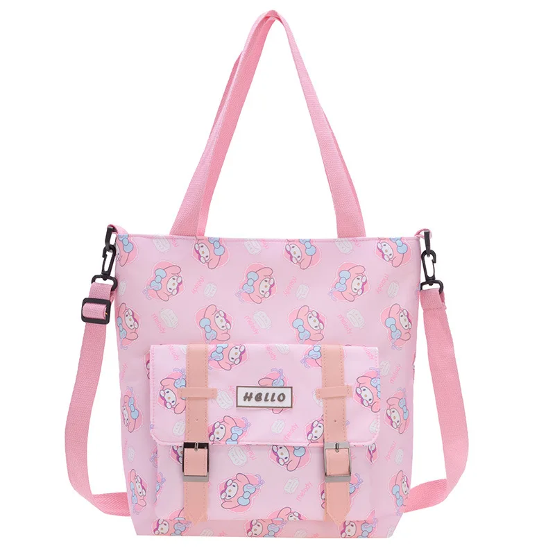 Sanrio Kuromi Hellokitty Cinnamoroll Женская Сумка На Плечо Из Хлопка И Холста Большая