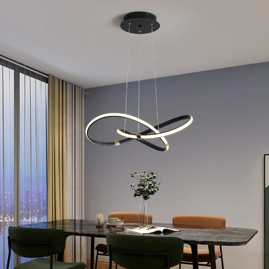 

Dia540mm Modern Led Pendant Chandelier Lamp 90-265V Suspension Hanging Chandelier Lights for Dinning Kitchen Room Bar Shop