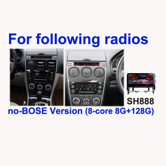 

SINOSMART Android экран для Mazda 6 Mazda6 Atenza 2002–2008 GG GY 10.25", Навигация, Поддержка Bose, Сохраняет оригинальное ради