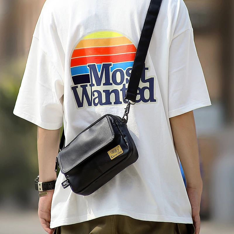 

Leather Crossbody Waterproof Shoulder 2021 High Mini Quality Bag Bags Casual Bags Men Men Travel For Messenger Male Bags Pu