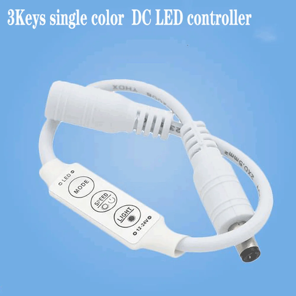

3keys Single Color DC LED Controller Bluetooth LED Strip Controller