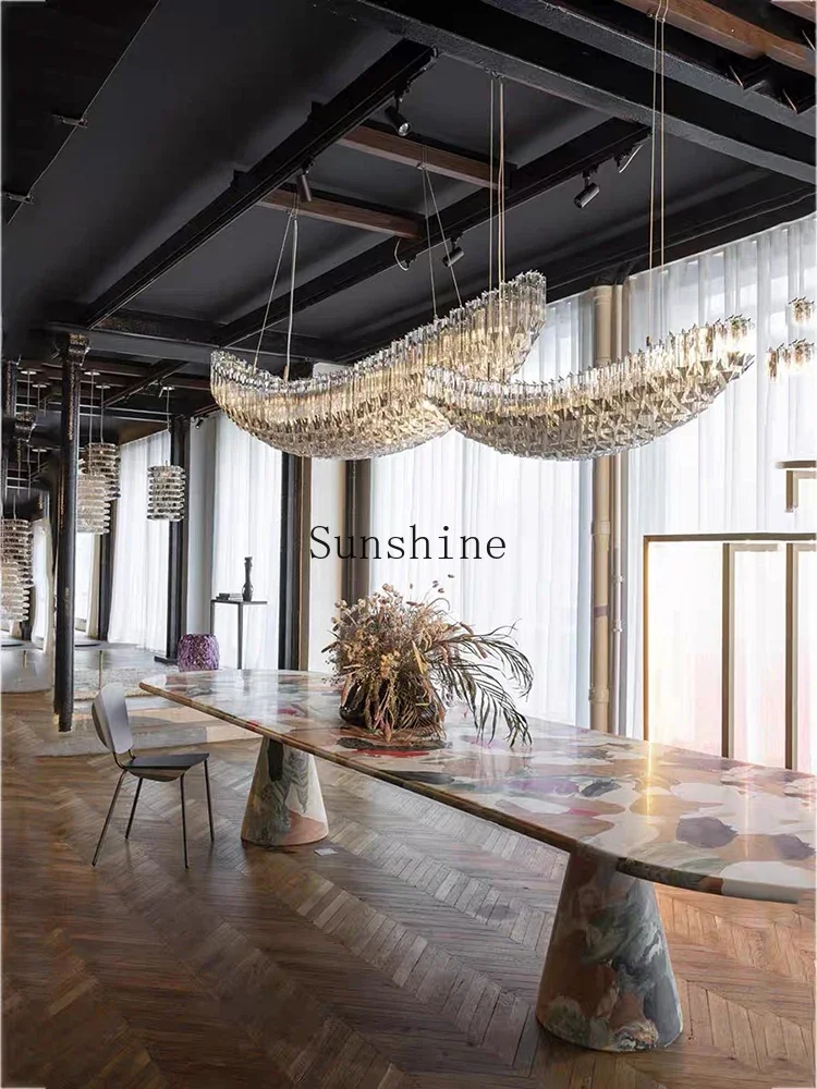 Ручная роспись печи картина маслом креативный обеденный стол с граффити