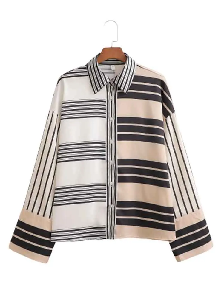 

KLKXMYT рубашка с принтом на пуговицах, летняя женская блузка 2022, женские модные рубашки, женская уличная одежда, Топ с длинным рукавом