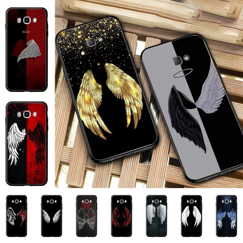 

Angel Wings Demon Wings Phone Case for Samsung J 2 3 4 5 6 7 8 prime plus 2018 2017 2016 core