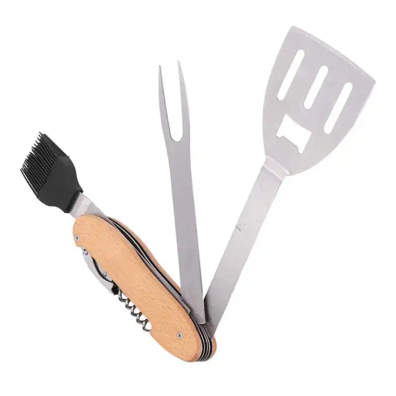 

Набор инструментов для барбекю, экономичный набор инструментов для гриля, для кемпинга, путешествий, барбекю