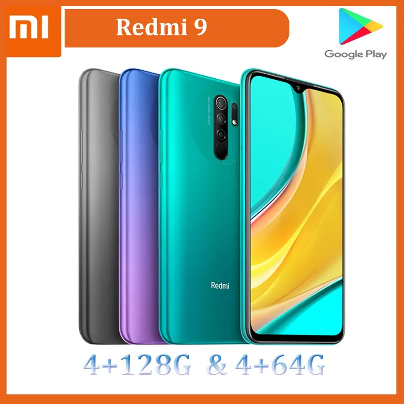 

Global Version Xiaomi Redmi 9 4GB 128GB / 4GB 64GB Smartphone Helio G80 Octa Core 13MP Quad Camera 6.53" FHD+ Display 5020mAh