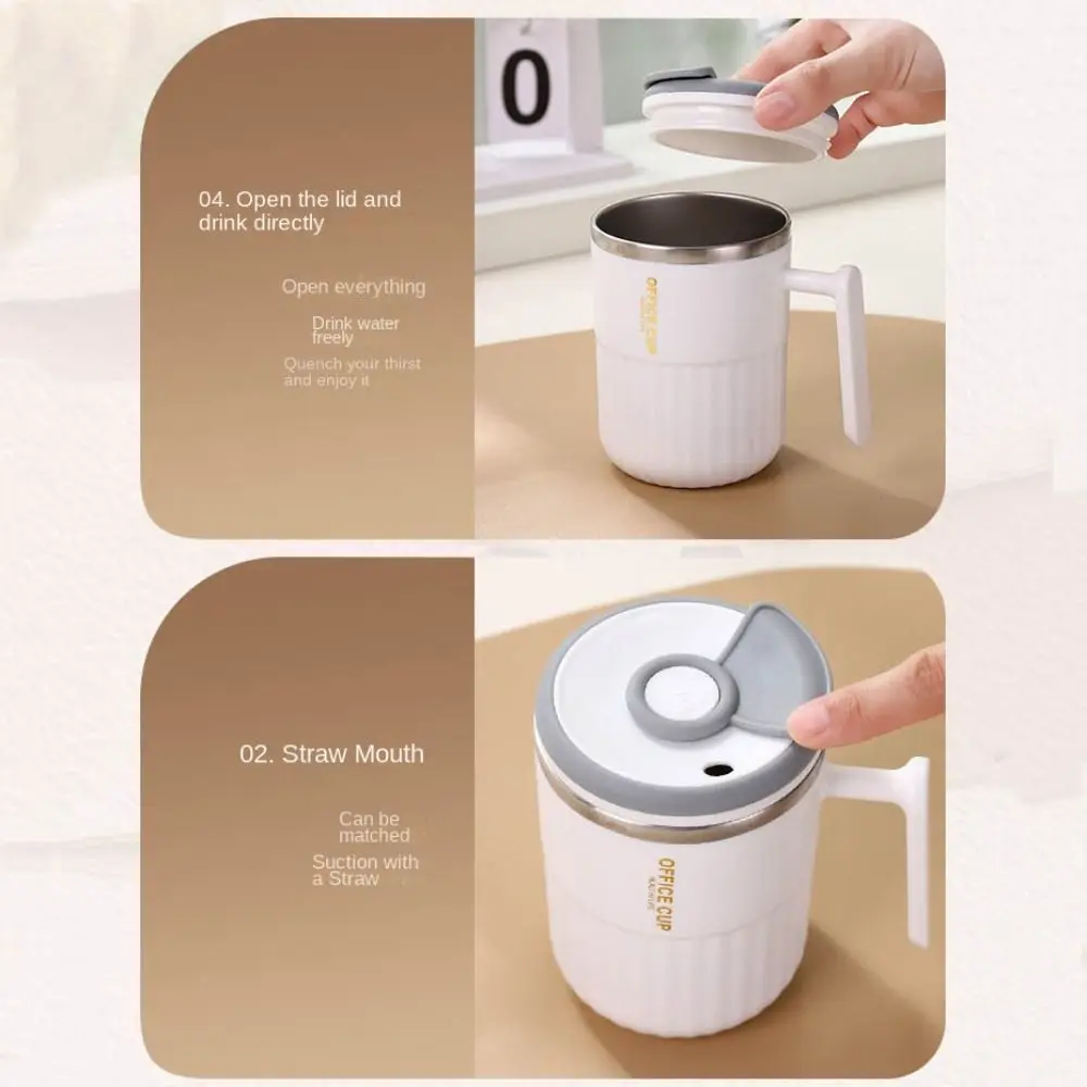 Герметичная кофейная чашка объемом 530 мл двухслойная термочашка большой емкости