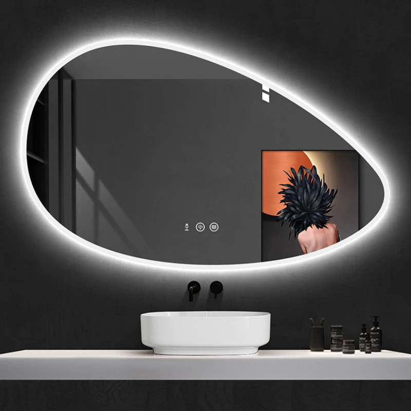 

Shower Led Decorative Mirror Wall Makeup Bedroom Decorative Mirror Aesthetic Espejo Decorativo Home Decoration Luxury YY50DM