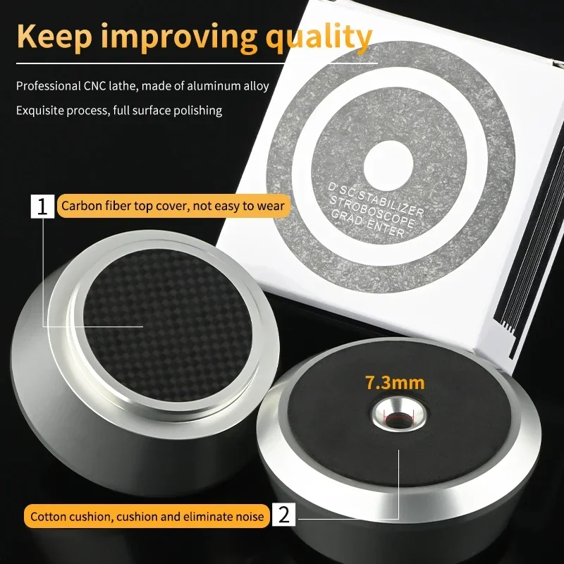 Алюминиевый сплав Hi-Fi LP виниловый проигрыватель нажимающий кабель из