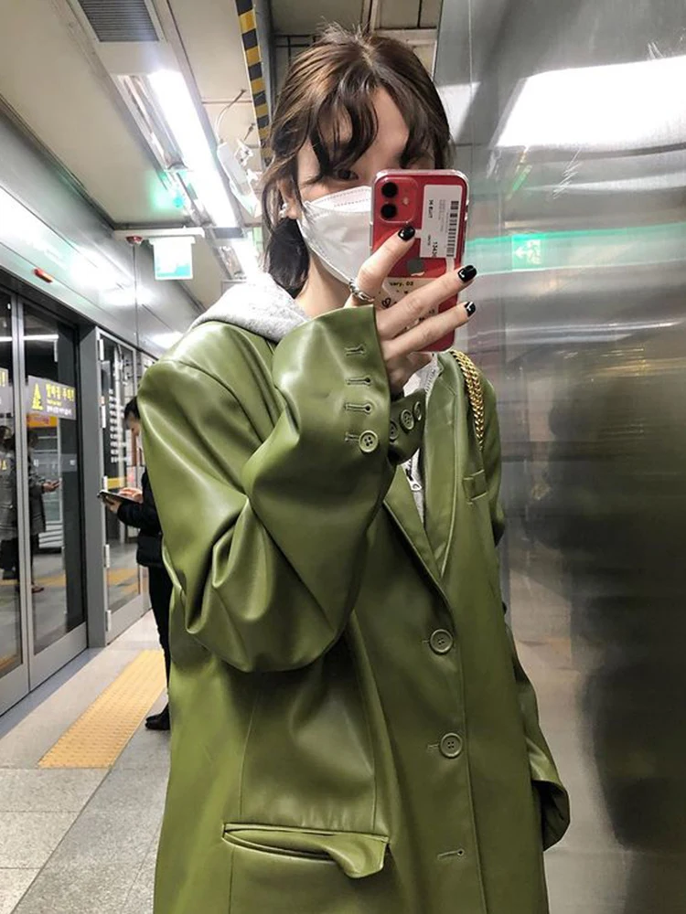 Женский однотонный Блейзер GALCAUR повседневный Тонкий однобортный из