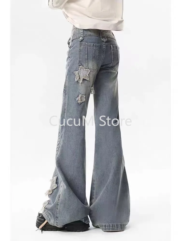 2024 модные синие джинсовые брюки для женщин новый дизайн узкие штаны с высокой