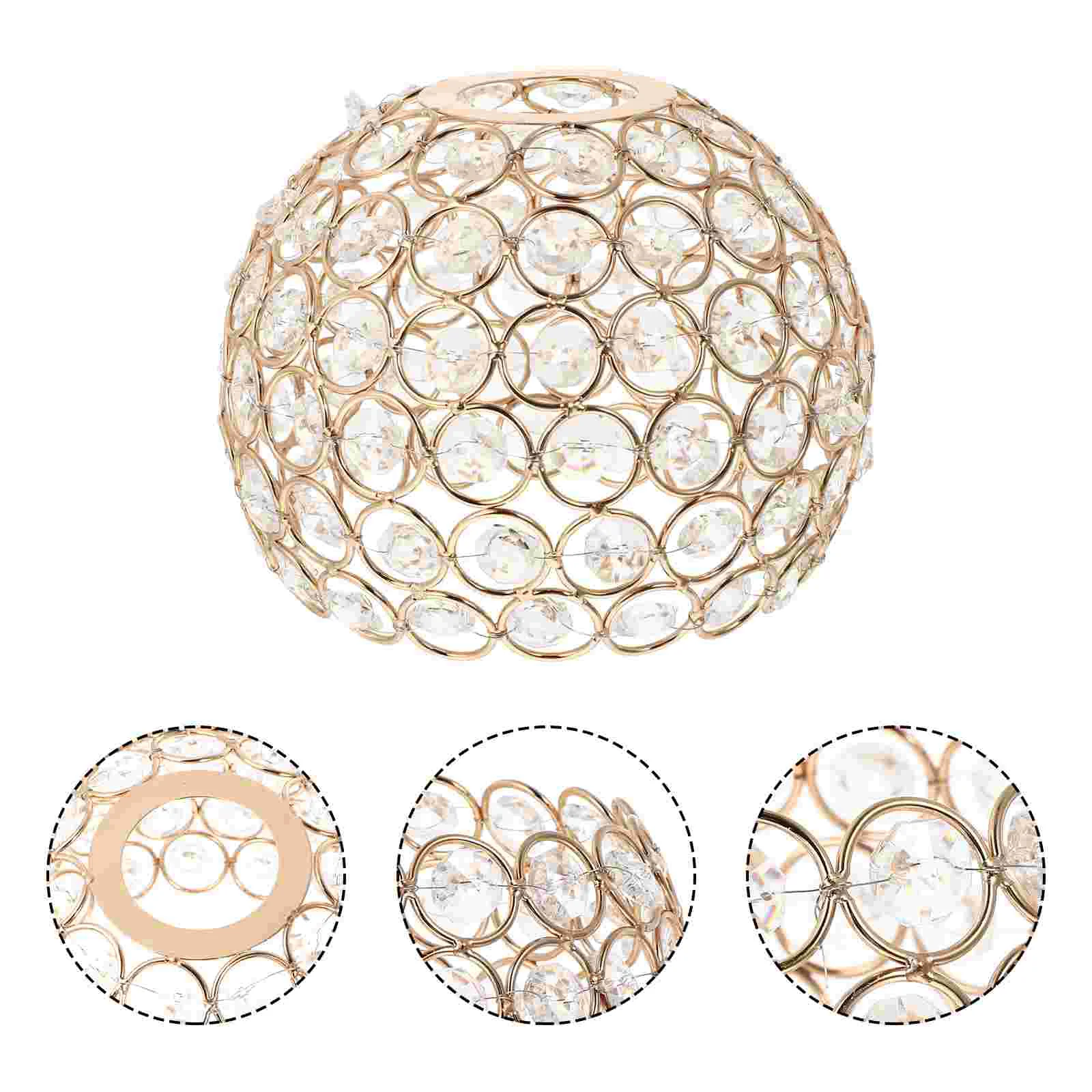 

Ceiling Lamp Cover Lighting Decor Accessory Exquisite Crystal Craft Lampshade Lamp Decor