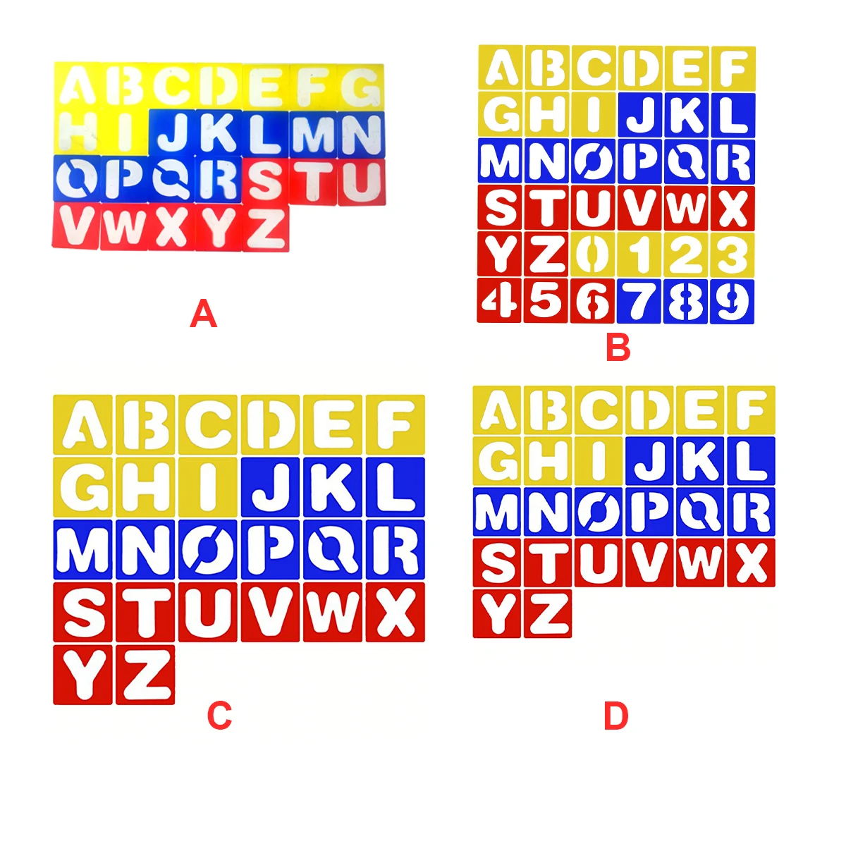 

Stencils for Painting Alphabet Semi-transparent Multi-purpose Teaching