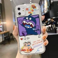 ins cartoon cute anpanman baikinman phone cases for iphone 13 12 11 pro max mini xr xs max 8 x 7 candy soft silicon couple cover