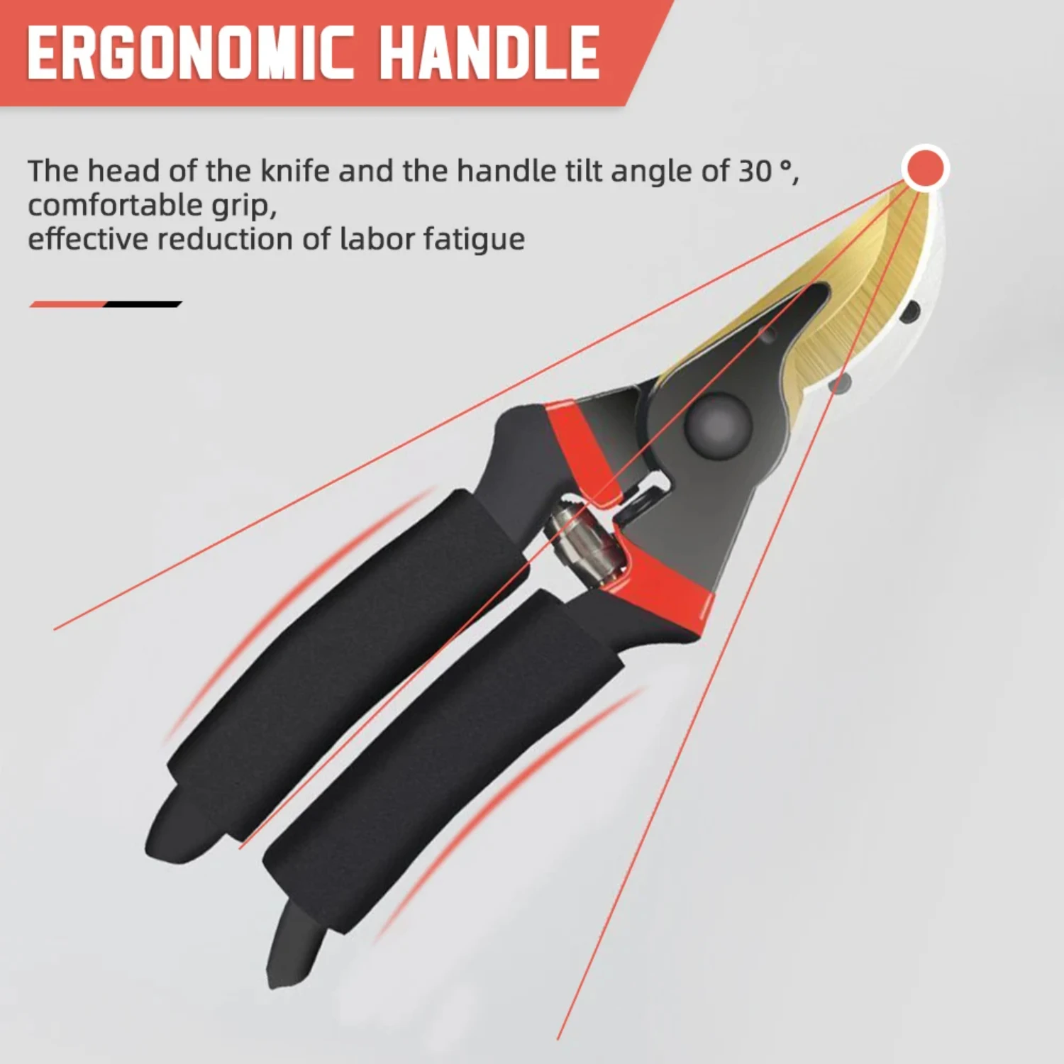 Highly Efficient and Super Durable Essential Garden Pruning Scissors - Made from Ultra-strong Steel for Exceptional Durabi