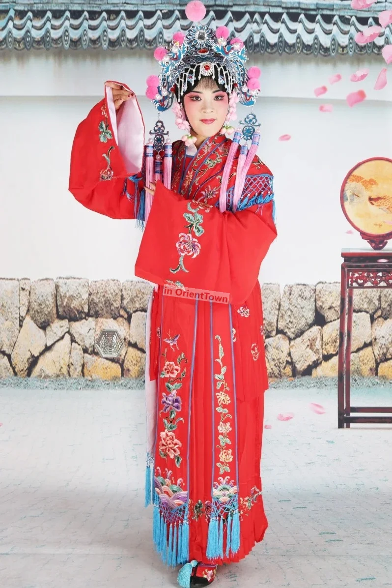 Китайский Хуан Мэй Си Сценические костюмы Хуа Дан Оперная драма Наряд