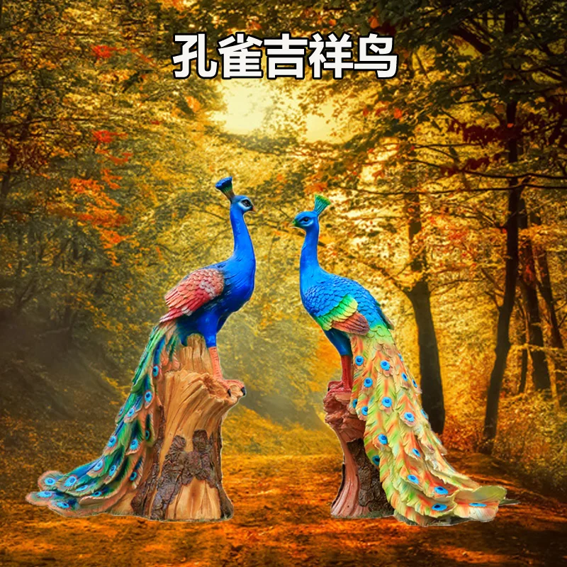 

Simulation of Animal Peacock FRP Sculpture Outdoor Garden Landscape Park Green Space Real Estate Community Decoration Ornaments