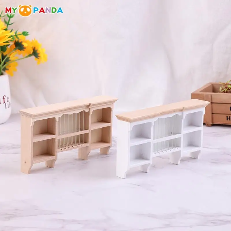 

1/12 Dollhouse Miniature Wooden Wall Cabinet Wall Cabinet Locker Rack Display Model Simulation Dollhouse DIY Decor Accessories