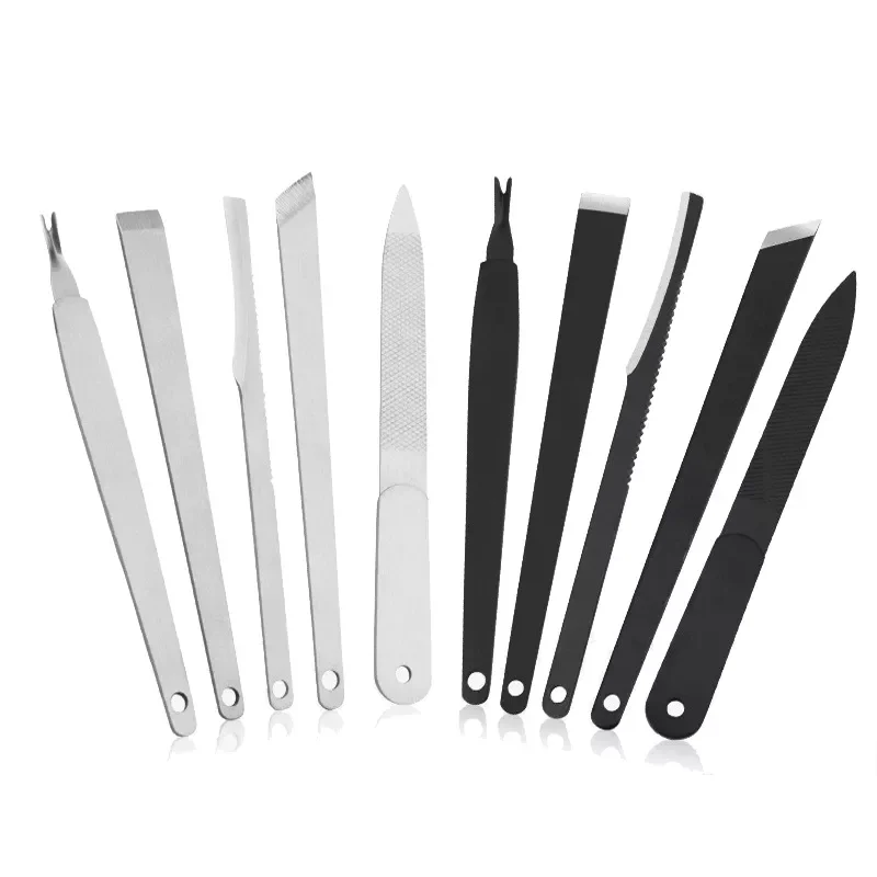 

NEW Manicure Tools Toenail Scraper Feet Nail Ingrown Cuticle Pusher Knife Set Dead Skin Remover Files Foot Care Pedicure