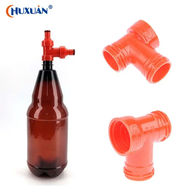 

Пластиковый колпачок с шариковым затвором, тройник, фитинг, 2-литровая бутылка, герметичные аксессуары для домашнего пивоварения