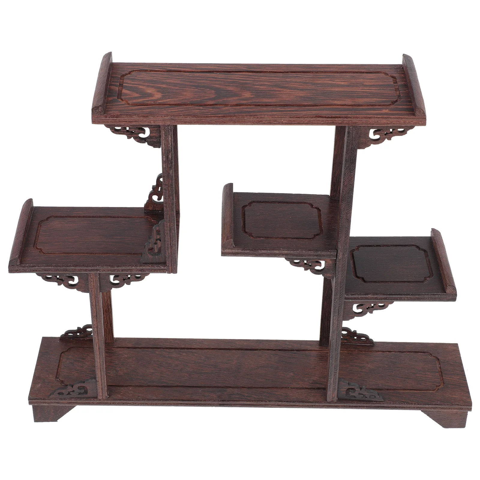 

Display Stand Funny Wood Ornament Creative Wooden Rack Desk Topper Vintage Shelf Decorations Decorative Adorn