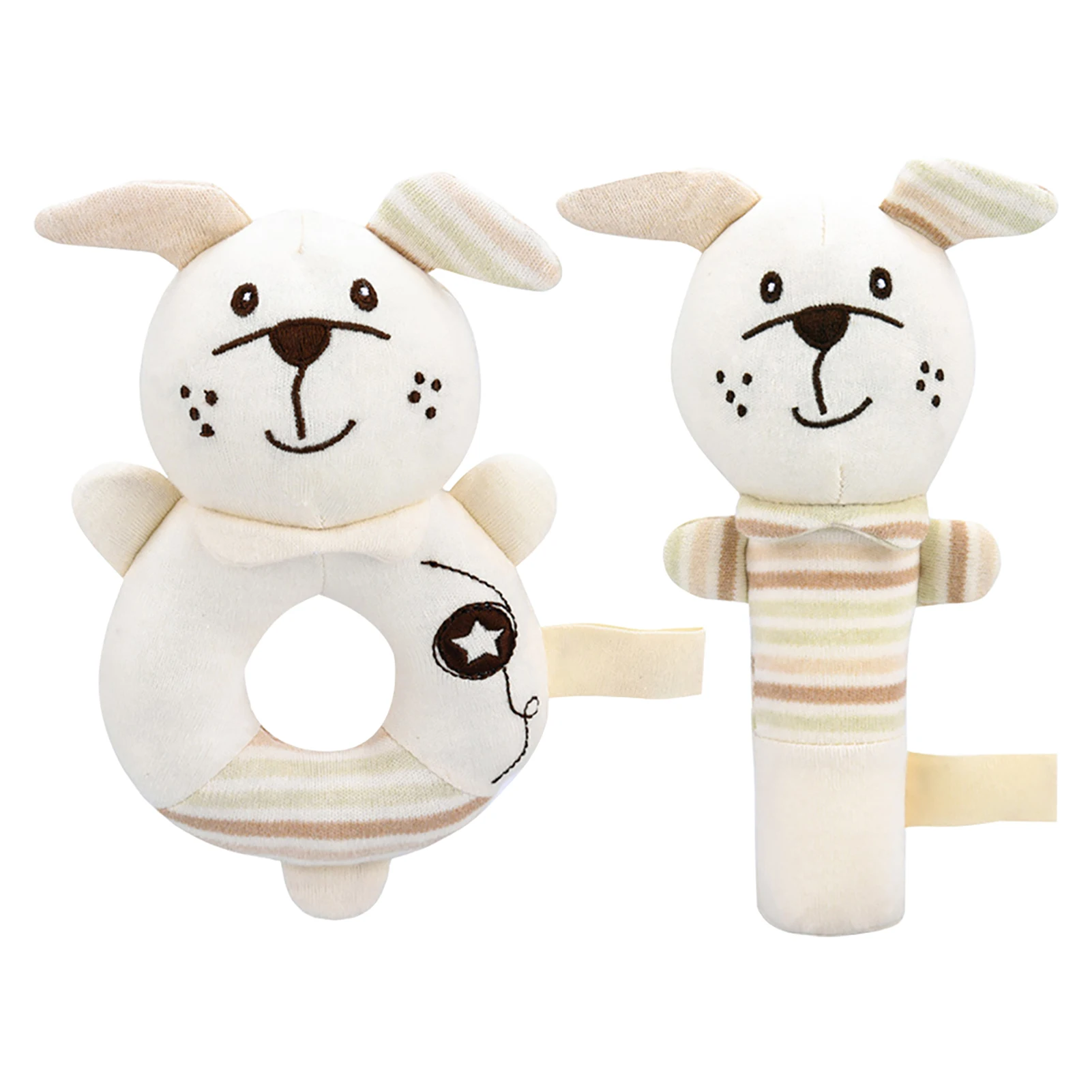 

2pcs Training Animal Figure Educational Toy Bath Bed Hanging Baby Rattles Set Stimulate Vision Hearing Fulfilled PP Cotton