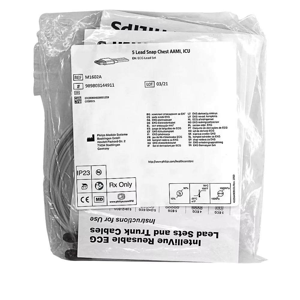 Оригинал CAMFM для M1602A 989803144911 Провод ЭКГ Phi/l/ips