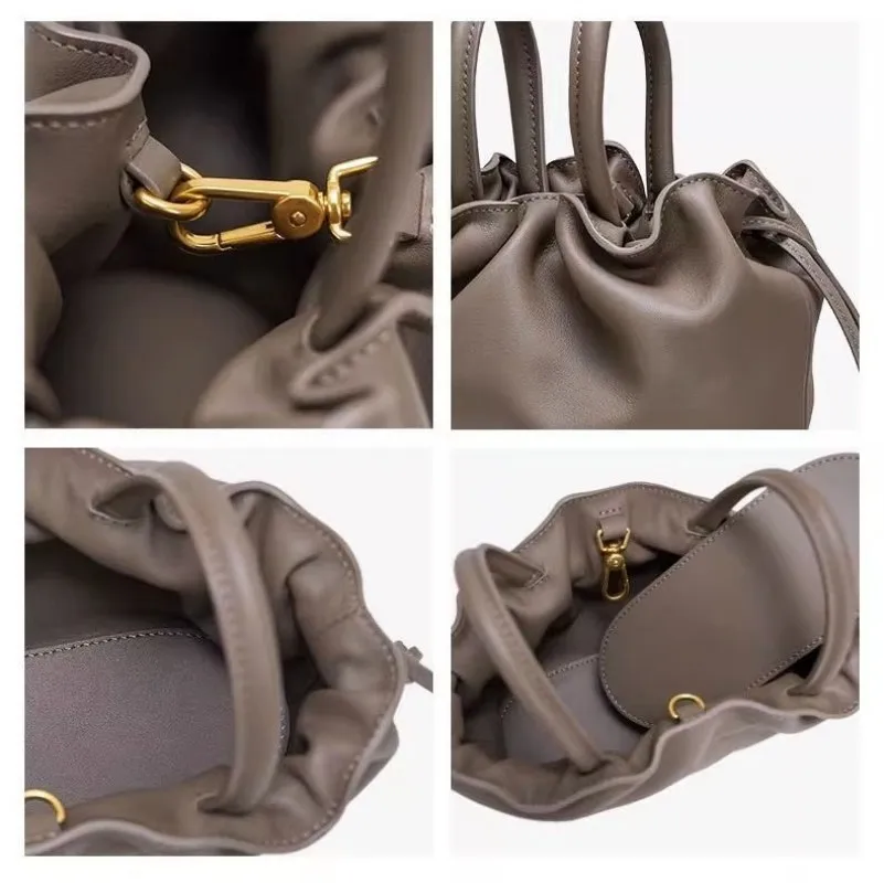 Сумка-хобо UKF женская однотонная дизайнерский саквояж с верхней ручкой сумочка