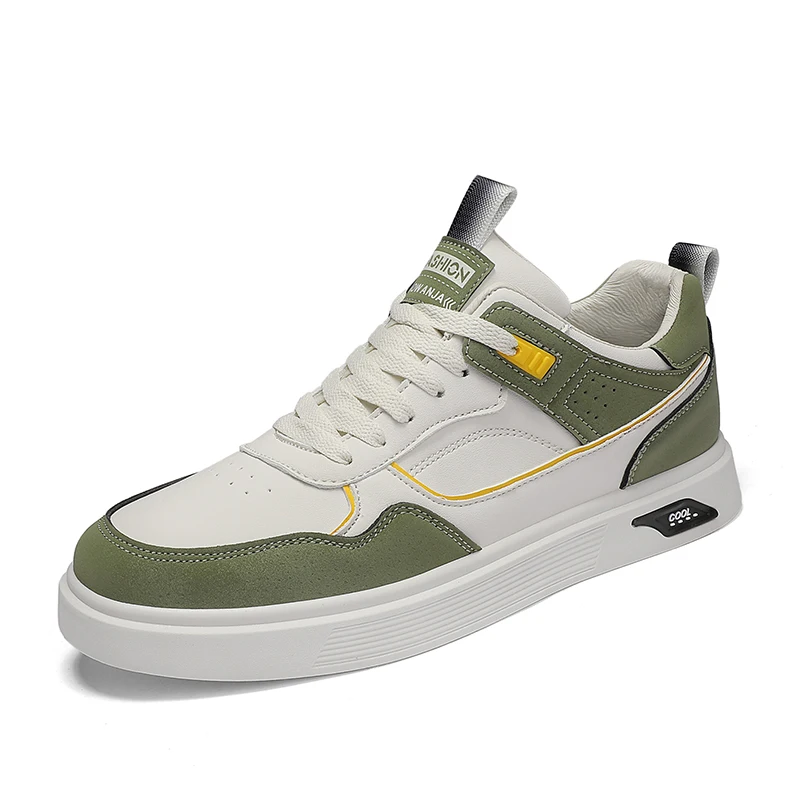 

Men Low Top Board Shoes Slip-Resistant Breathable Lightweight Trend Loafers Shoes Lace-Up Fashion Bottom Sports Casual Shoes Men
